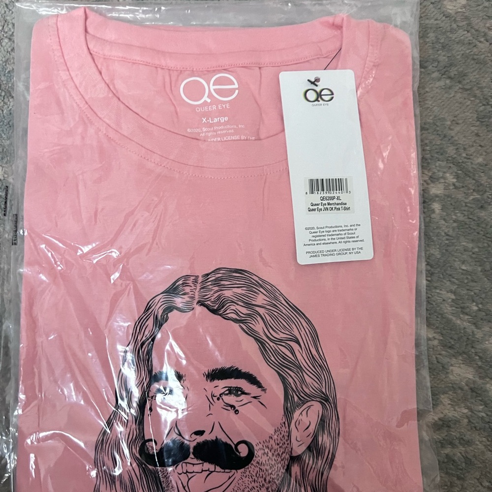 NWT | Queer Eye Pink Graphic T-Shirt, Size XL